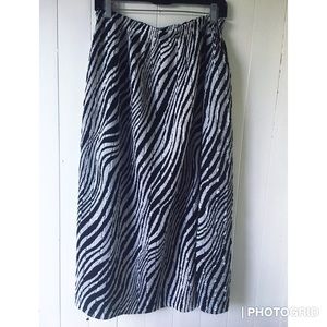 Women’s zebra maxi skirt.